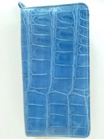 Crocodile Long Wallet Cerulean Or Luggage Stylish And Durable Handbags At Great Value Crocodile Long Wallet Cerulean Or Luggage Stylish And Durable Handbags At Great Value
