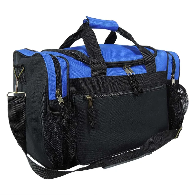 Dalix 17" Duffel Bag Dual Front Mesh Accessories Pockets Fashionable Bags With Special Seasonal Offers