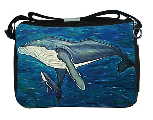 Humpback Whale Signature Messenger Bag- Enduring Intoner Handbag Deals You'll Love