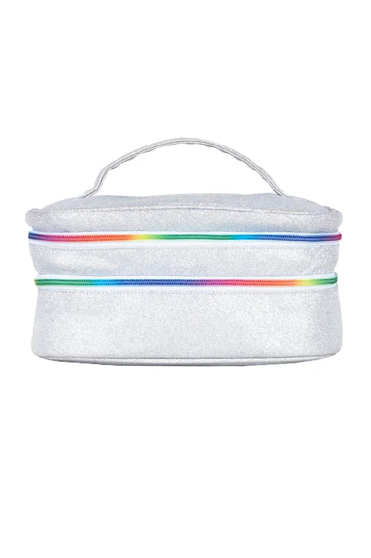 Opalescent Rebel Glam & Go Travel Case with Rainbow Zipper Stylish Bags At Unbeatable Prices