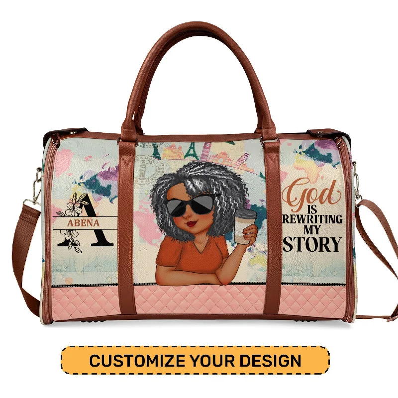 God Is Rewriting My Story - Personalized Leather Duffle Bag SBDFLM1330D Everyday Elegance At Special Prices God Is Rewriting My Story - Personalized Leather Duffle Bag SBDFLM1330D Everyday Elegance At Special Prices