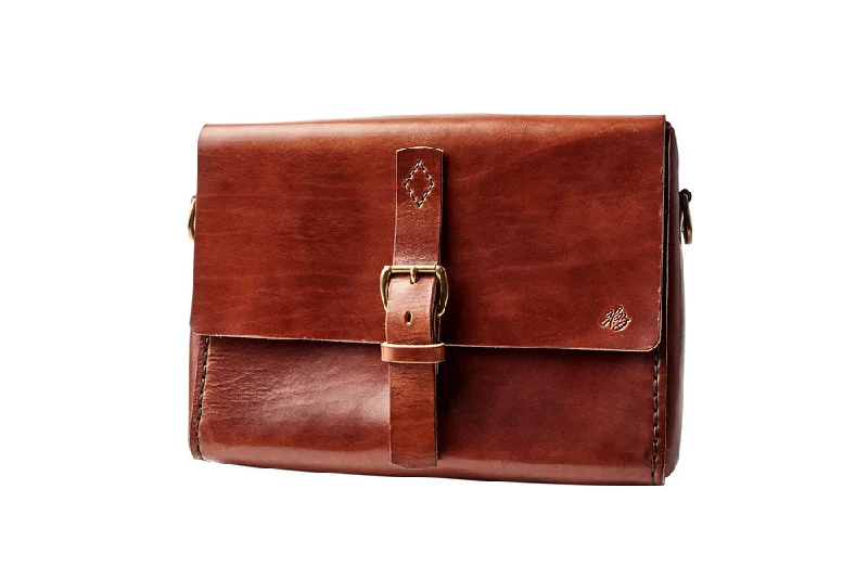 H+B MESSENGER | ESPRESSO LEATHER Premium Quality Bags, Budget Prices