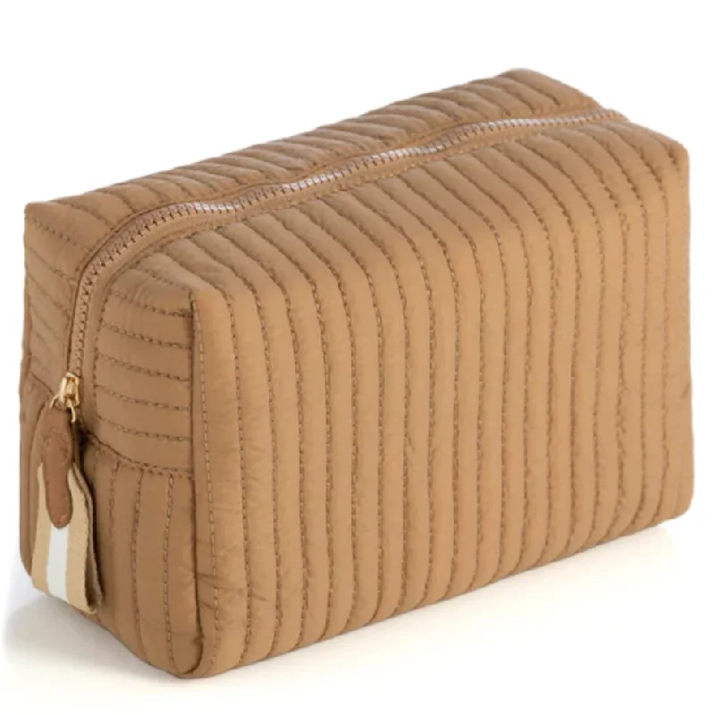 Large Ezra Cosmetic Pouch - Tan Your Perfect Bag At The Perfect Price