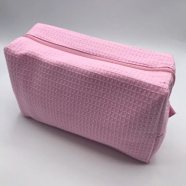 Light Pink Waffle Toiletry Bag Must-Have Bags With Big Savings