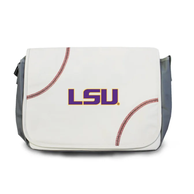 LSU Tigers Baseball Messenger Bag Elegant Bags, Limited Stock