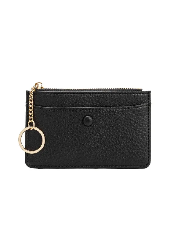 Lupe Keychain Wallet - Black Trendy Bags, Huge Savings