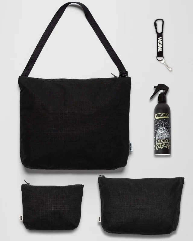 Messenger Set - Black Timeless Handbags, Flash Sale