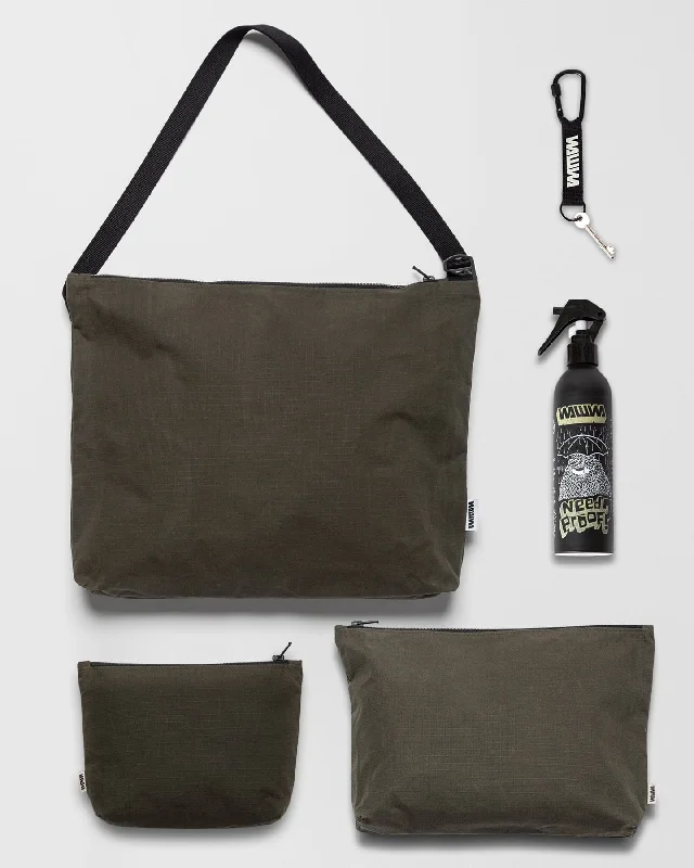 Messenger Set - Dark Olive Stylish Handbags At Unbeatable Discounts