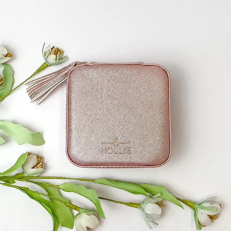 Hollis | Mini Jewelry Organizer in Blush Flash Sale On Handbags