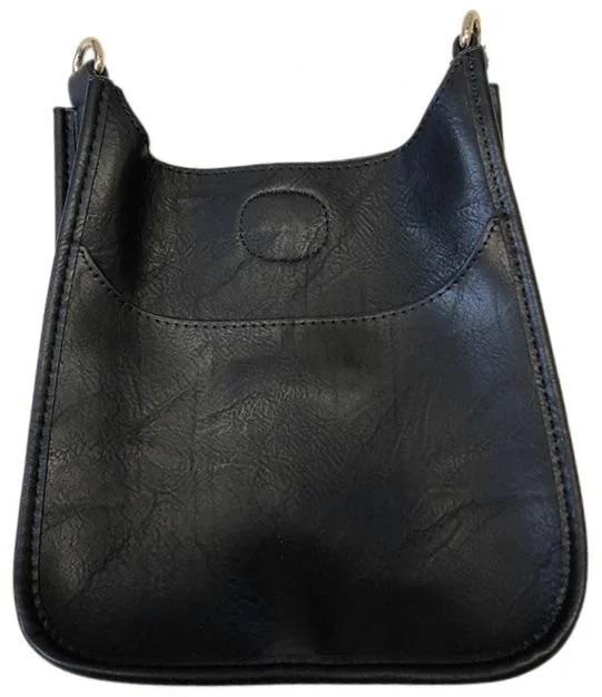 Mini Vegan Messenger - Black w/Silver Hardware NO STRAP Everyday Elegance At Lower Prices Mini Vegan Messenger - Black w/Silver Hardware NO STRAP Everyday Elegance At Lower Prices