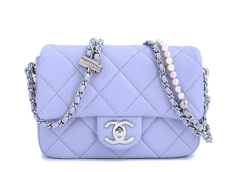 NIB 22C Chanel Pale Violet Square Mini Pearl My Perfect Flap Bag SHW The Best Handbag Offers Are Here NIB 22C Chanel Pale Violet Square Mini Pearl My Perfect Flap Bag SHW The Best Handbag Offers Are Here