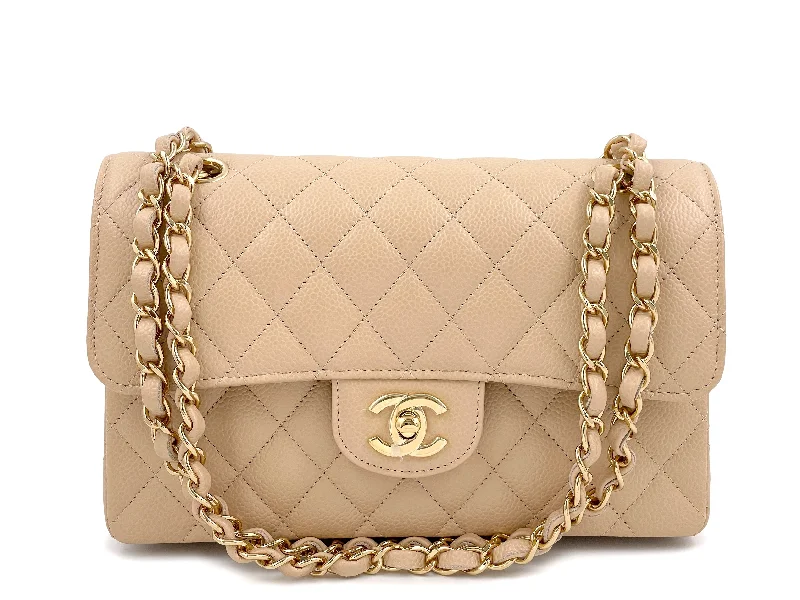 NIB Chanel Beige Caviar Small Classic Double Flap Bag GHW Stylish Handbags With Exclusive Online Discounts NIB Chanel Beige Caviar Small Classic Double Flap Bag GHW Stylish Handbags With Exclusive Online Discounts