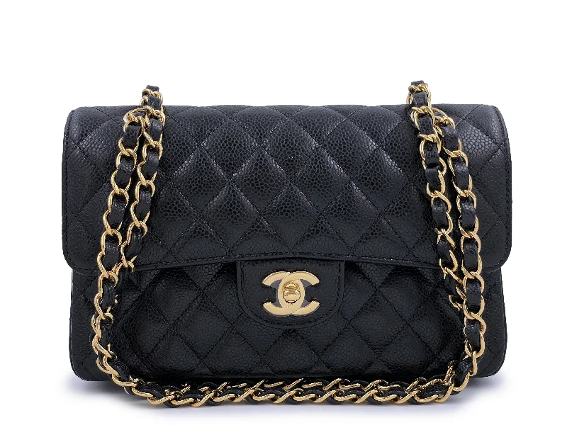 NIB Chanel Small Caviar Classic Double Flap Bag Black GHW Chic Shoulder Bags At Promotional Rates NIB Chanel Small Caviar Classic Double Flap Bag Black GHW Chic Shoulder Bags At Promotional Rates