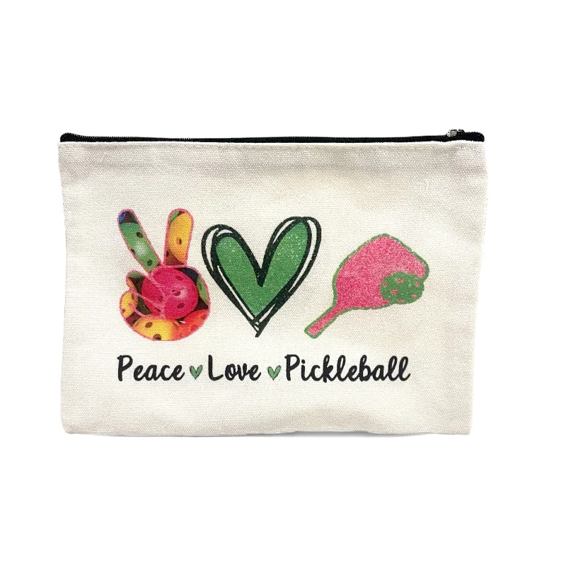 Peace Love Pickleball Canvas Pouch The Perfect Bag Sale For A Seasonal Refresh