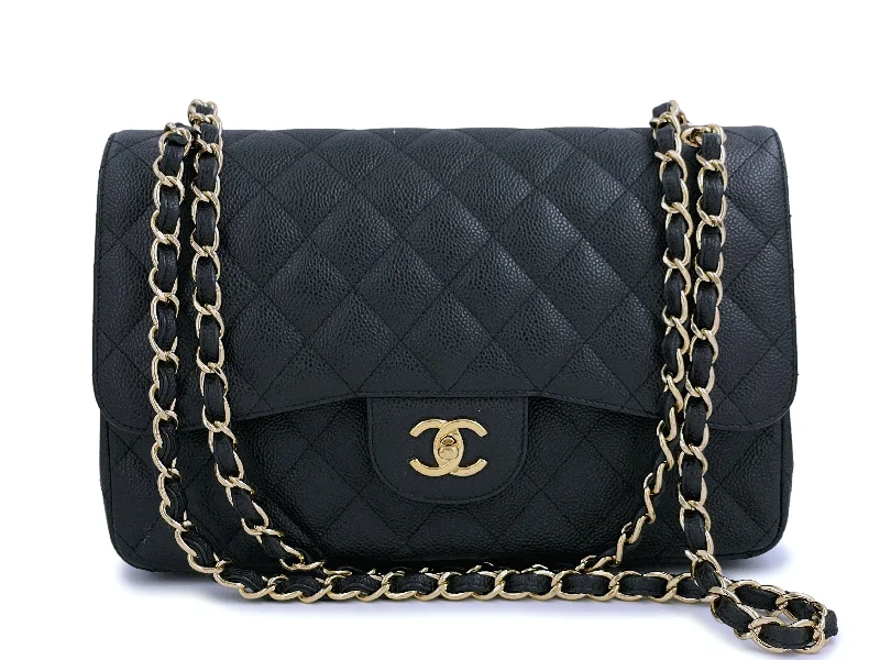 Pristine Chanel Black Caviar Jumbo Classic Double Flap Bag GHW Iconic Handbags At Unbeatable Prices Pristine Chanel Black Caviar Jumbo Classic Double Flap Bag GHW Iconic Handbags At Unbeatable Prices