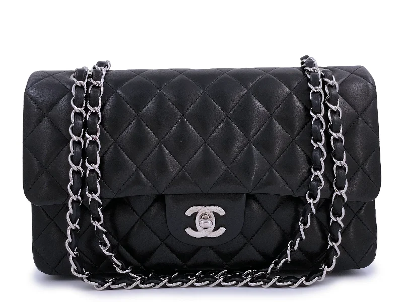 Pristine Chanel Vintage Black Medium Classic Double Flap Bag SHW Lambskin Statement Bags, Shop Today Pristine Chanel Vintage Black Medium Classic Double Flap Bag SHW Lambskin Statement Bags, Shop Today