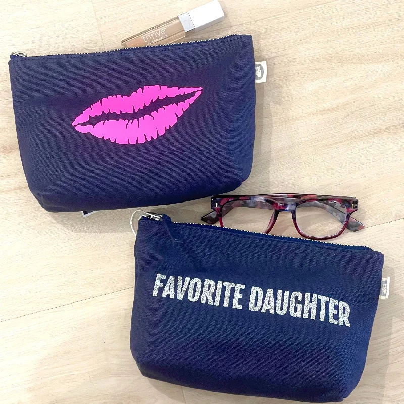 Navy Makeup Bags Everyday Handbags At Wallet-Friendly Rates