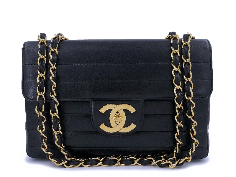 Rare Chanel 1996 Vintage Black Horizontal Jumbo Classic Flap Bag 24k GHW Lambskin Chic Bags, Shop Now & Save Rare Chanel 1996 Vintage Black Horizontal Jumbo Classic Flap Bag 24k GHW Lambskin Chic Bags, Shop Now & Save