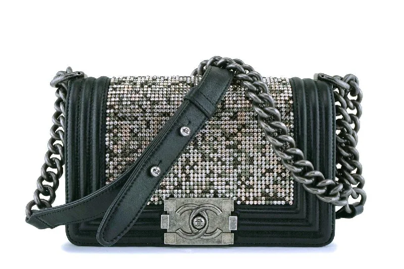 Rare Chanel Black Strass Crystals Small Classic Boy Flap Bag Grab Your Favorite Handbags At Discounted Prices Rare Chanel Black Strass Crystals Small Classic Boy Flap Bag Grab Your Favorite Handbags At Discounted Prices