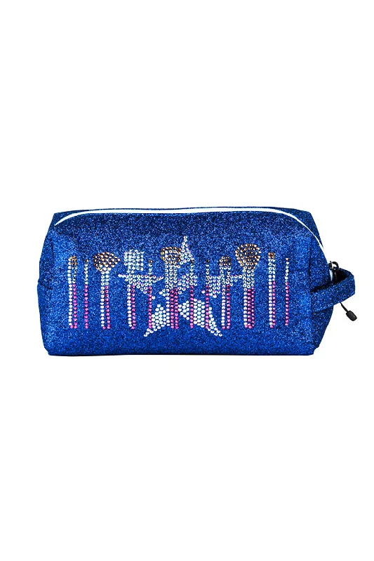 Royal Blue "Paint the Sky" Rebel Makeup Bag with White Zipper Modern Handbags With Stylish Discounts Royal Blue "Paint the Sky" Rebel Makeup Bag with White Zipper Modern Handbags With Stylish Discounts