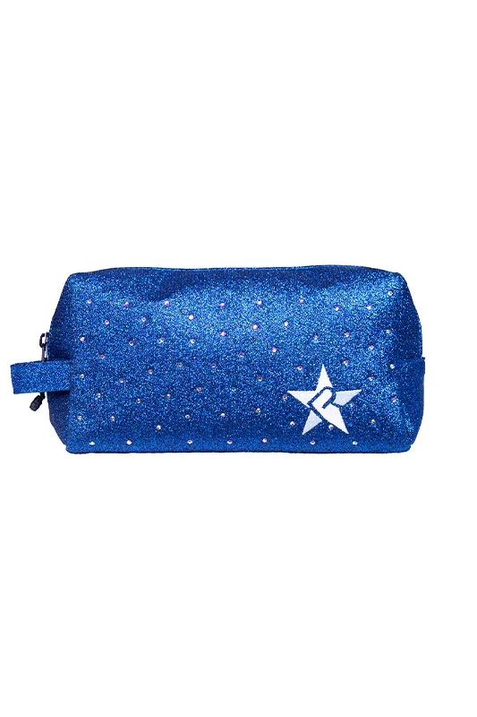 Royal Blue with Crystal Scatter Rebel Makeup Bag with White Zipper Iconic Fashion Bags At Unbeatable Savings Royal Blue with Crystal Scatter Rebel Makeup Bag with White Zipper Iconic Fashion Bags At Unbeatable Savings