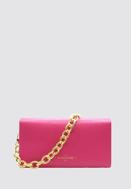 More is More Wallet & Chunky Chain Set | Paradise Pink Luxury Bags, Budget Prices