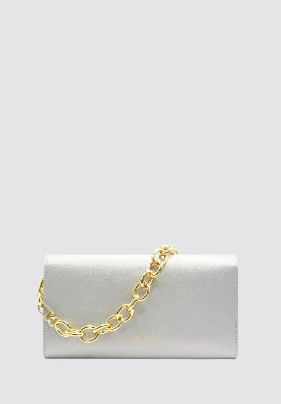 More is More Wallet & Chunky Chain Set | Faraway Silver Fashion Bags, Limited Offer More is More Wallet & Chunky Chain Set | Faraway Silver Fashion Bags, Limited Offer