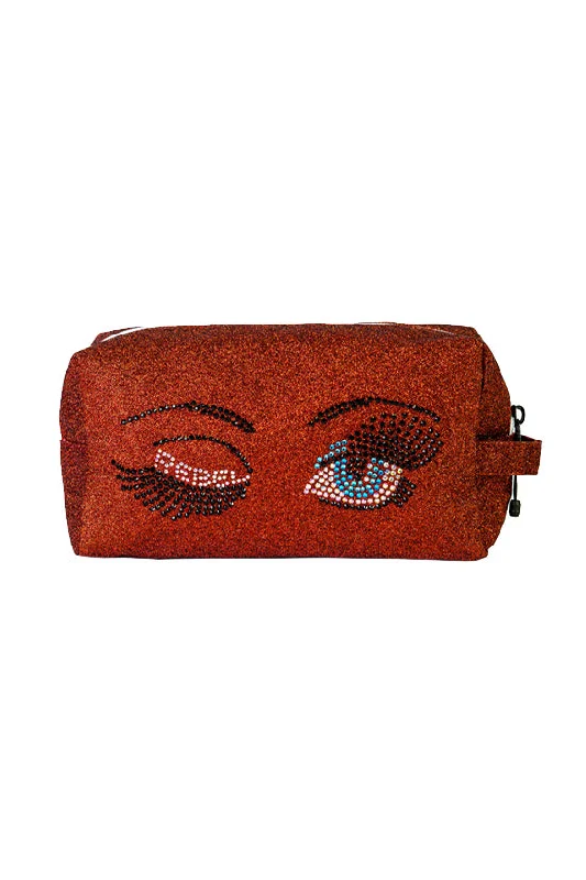 Scarlett "Rebel Eyes" Makeup Bag with White Zipper Flash Sale On Elegant Bags – Limited Stock Available Scarlett "Rebel Eyes" Makeup Bag with White Zipper Flash Sale On Elegant Bags – Limited Stock Available