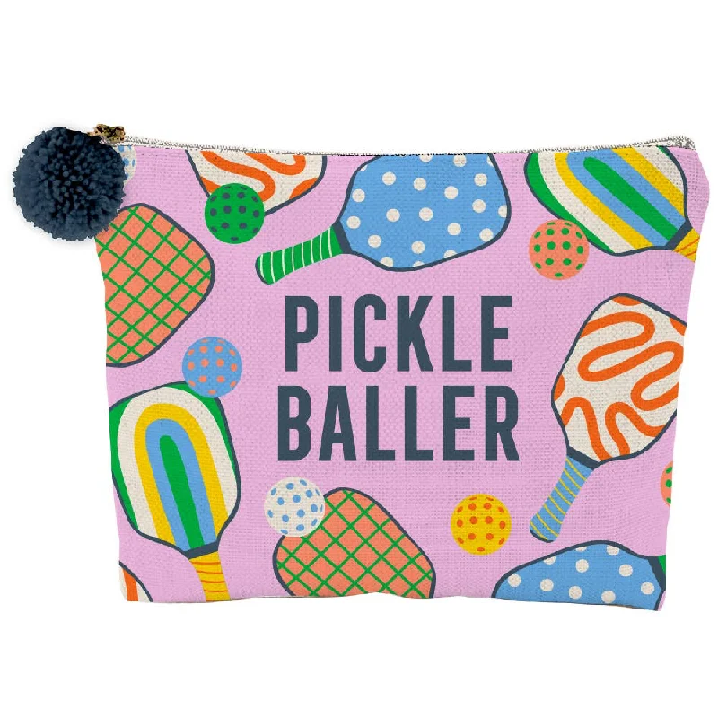 Canvas Pickle Baller Zip Pouch Upgrade Your Look With Fashionable Bags