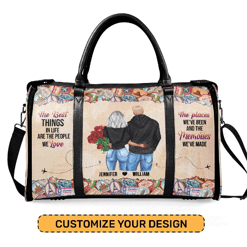 The Best Things In Life - Personalized Leather Duffle Bag SBDBHN20 Elegant Bags With Limited Stock Available The Best Things In Life - Personalized Leather Duffle Bag SBDBHN20 Elegant Bags With Limited Stock Available
