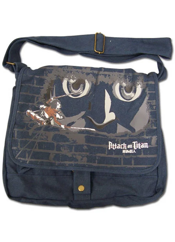 Attack on Titan - Eren Yeager & Titan Messenger Bag Flash Sale On Designer Bags