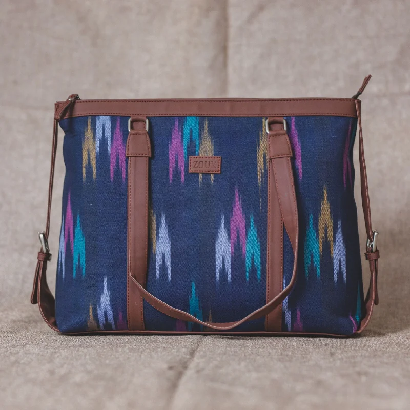 Blue Multi Strip Women's Office Bag Your Perfect Bag At The Perfect Price