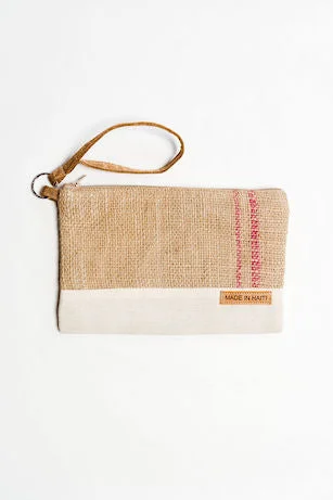 Burlap Wristlet Sleek And Stylish Handbags At Lower Prices