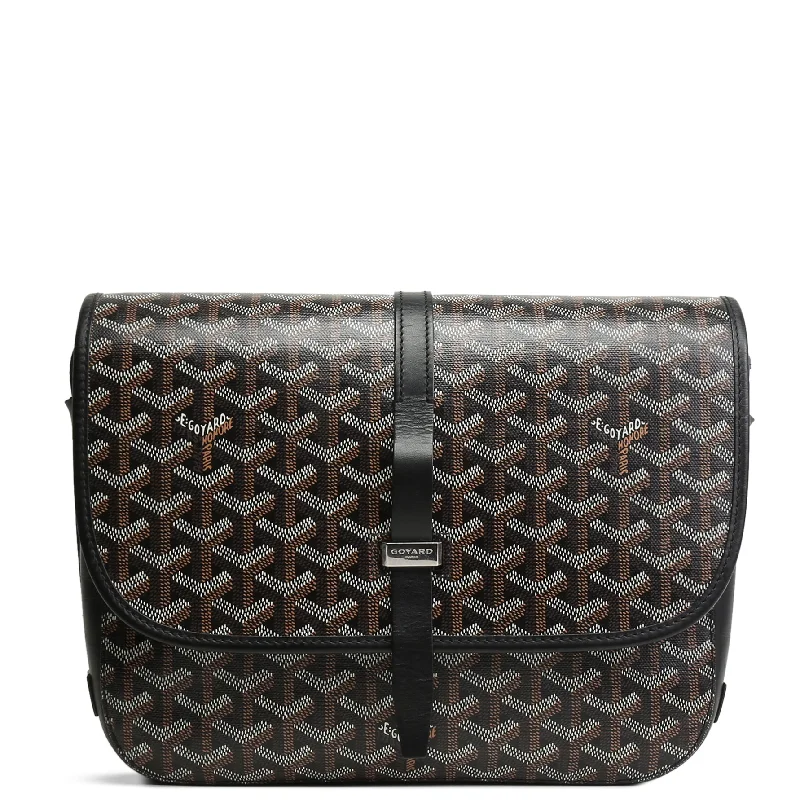 GOYARD Goyardine Belvedere MM Messenger - Black Your Perfect Bag At The Perfect Price GOYARD Goyardine Belvedere MM Messenger - Black Your Perfect Bag At The Perfect Price