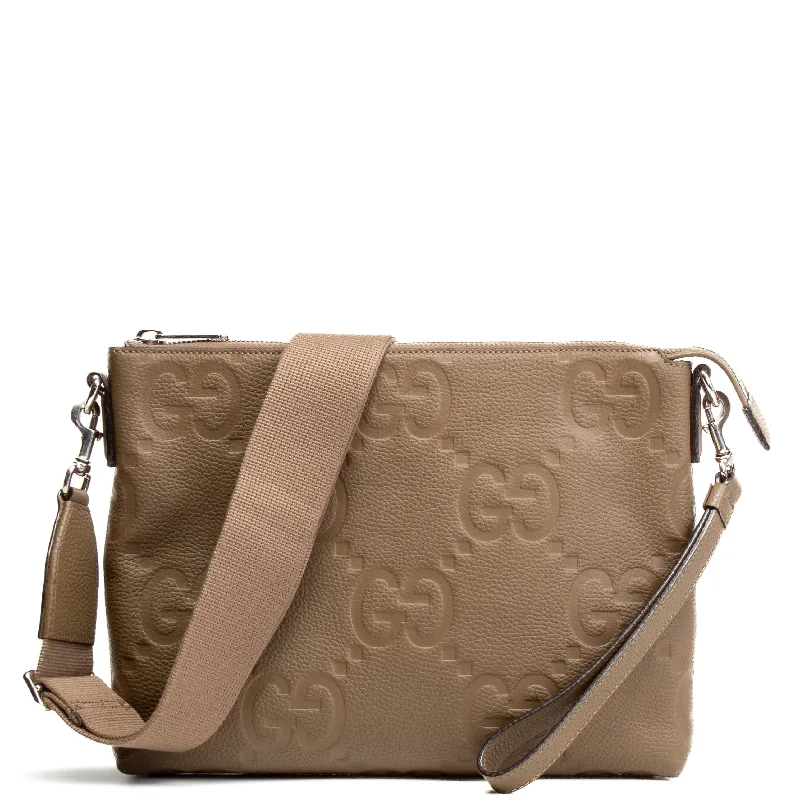 GUCCI Jumbo GG Medium Messenger - Taupe Big Savings On Totes, Crossbody Bags, And More GUCCI Jumbo GG Medium Messenger - Taupe Big Savings On Totes, Crossbody Bags, And More